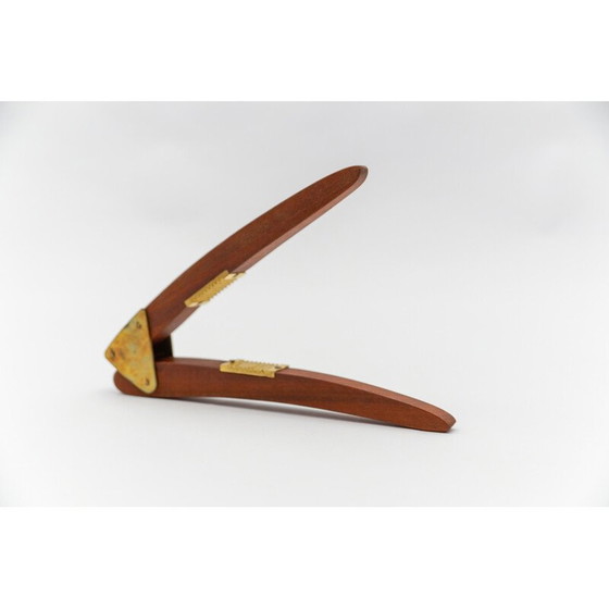 Image 1 of Ensemble de 4 outils à cactus vintage en teck et laiton, Suède 1950