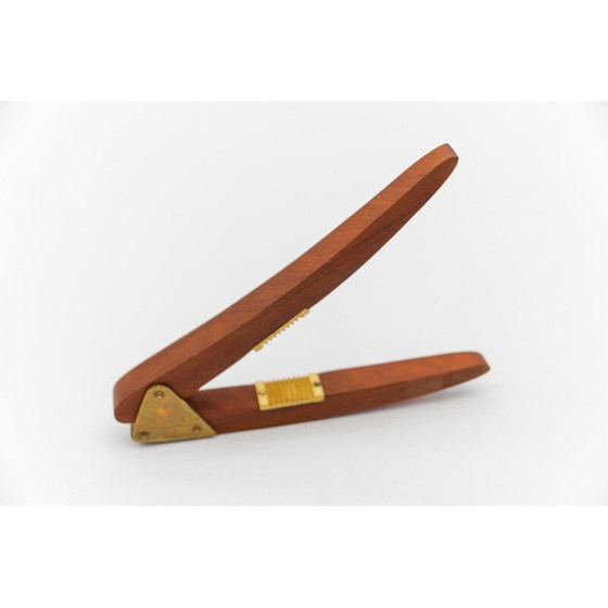 Image 1 of Ensemble de 4 outils à cactus vintage en teck et laiton, Suède 1950