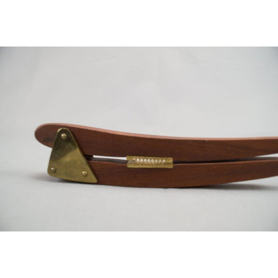 Image 1 of Ensemble de 4 outils à cactus vintage en teck et laiton, Suède 1950