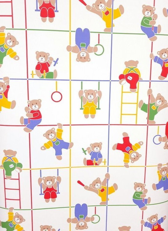 Image 1 of 12815 Papier peint Vintage 90s Bears Papier peint pour enfants