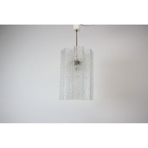 Lustre en verre du milieu du siècle par Kamenicky Senov, 1970