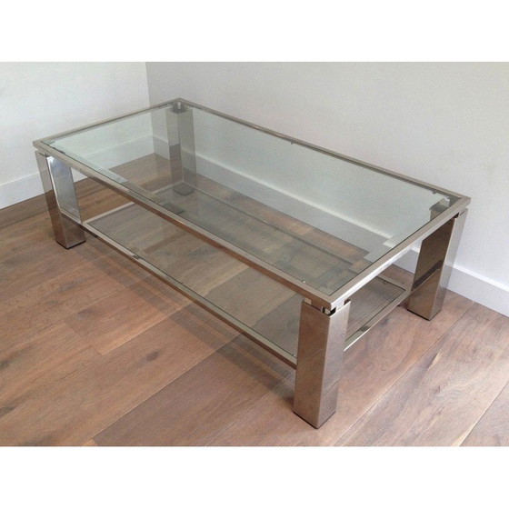Image 1 of Table basse vintage chromée, 1970