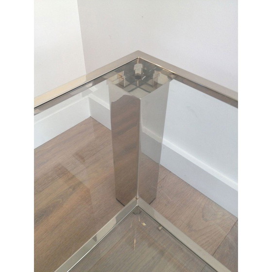 Image 1 of Table basse vintage chromée, 1970