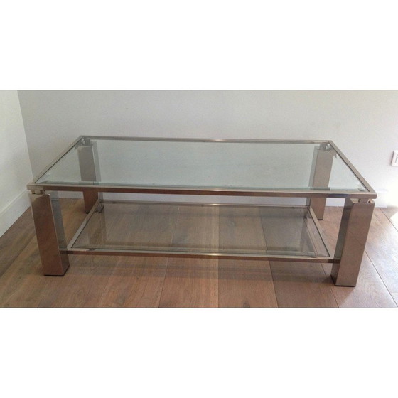Image 1 of Table basse vintage chromée, 1970