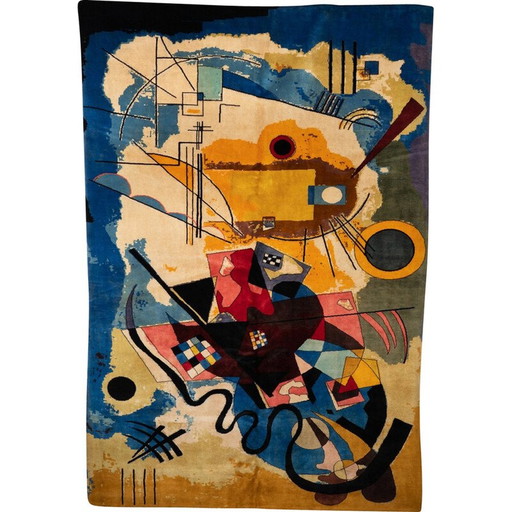 Tapis vintage en laine mérinos