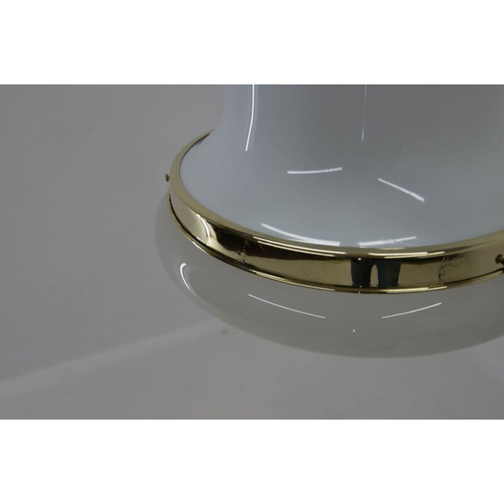 Image 1 of Lampe suspendue Art Nouveau en verre et laiton, années 1920