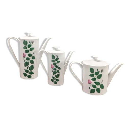 Ensemble vintage de théières, cafetières et chocolatières par Arzberg, Allemagne 1970