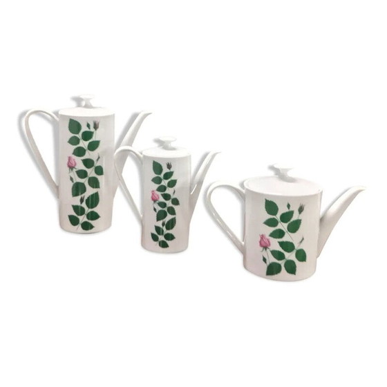 Image 1 of Ensemble vintage de théières, cafetières et chocolatières par Arzberg, Allemagne 1970