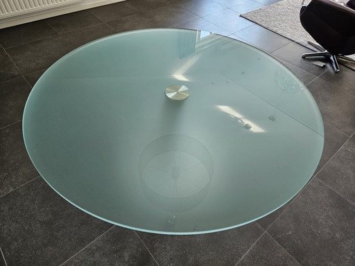 Table de salle à manger en verre trempé Orfis