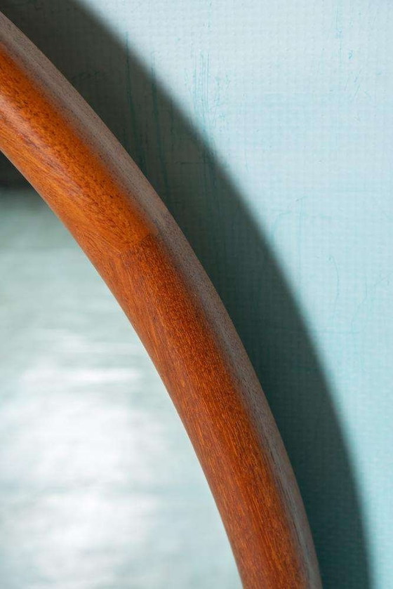 Image 1 of Ensemble mural en teck du milieu du siècle, console minimaliste de Kai Kristiansen