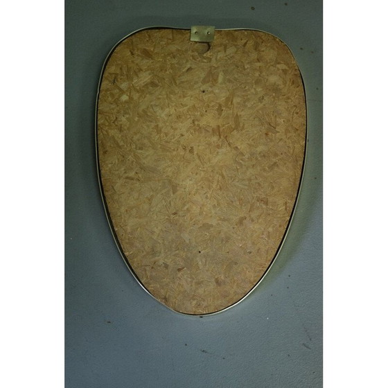 Image 1 of Miroir vintage en aluminium en forme de cœur, Italie 1960