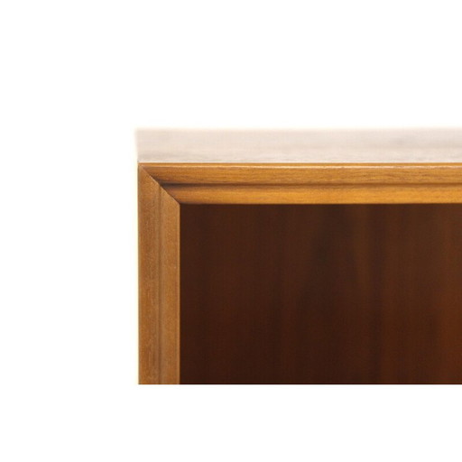 Bibliothèque vintage en noyer, Suède 1960