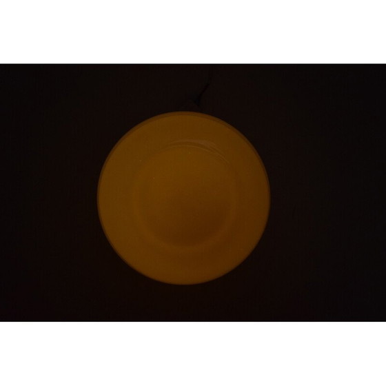 Image 1 of Plafonnier vintage Art Déco en verre chromé, Tchécoslovaquie 1930