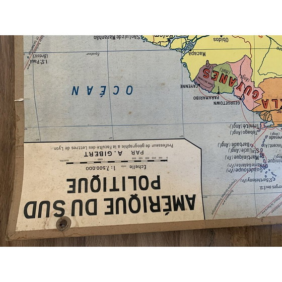 Image 1 of Carte scolaire d'époque n°16 et 16 bis par A. Gibert pour Delagrave