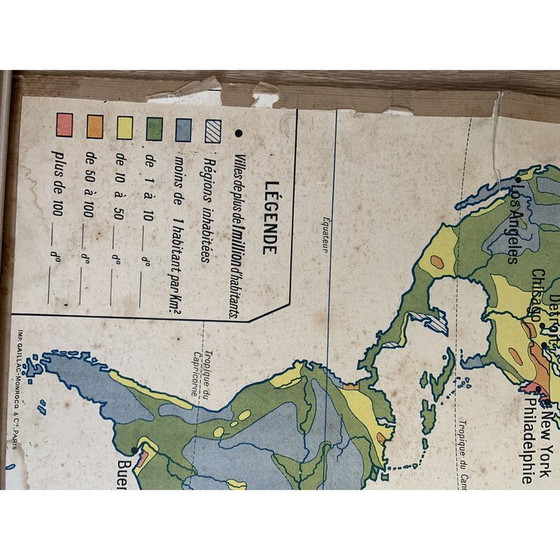 Image 1 of Carte scolaire d'époque n°16 et 16 bis par A. Gibert pour Delagrave