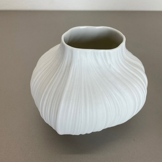 Image 1 of Paire de vases Op Art vintage par Martin Freyer pour Rosenthal, Allemagne, années 1970