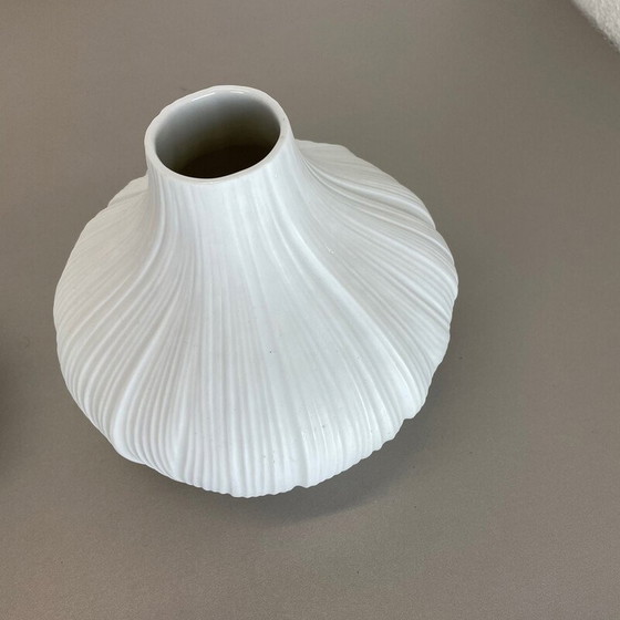 Image 1 of Paire de vases Op Art vintage par Martin Freyer pour Rosenthal, Allemagne, années 1970