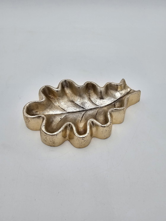 Image 1 of Vide Poche "Feuille" En Bronze Patiné