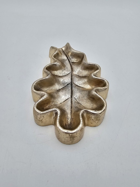 Image 1 of Vide Poche "Feuille" En Bronze Patiné