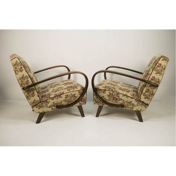 Image 1 of Paire de fauteuils vintage de Jindrich Halabala, 1940