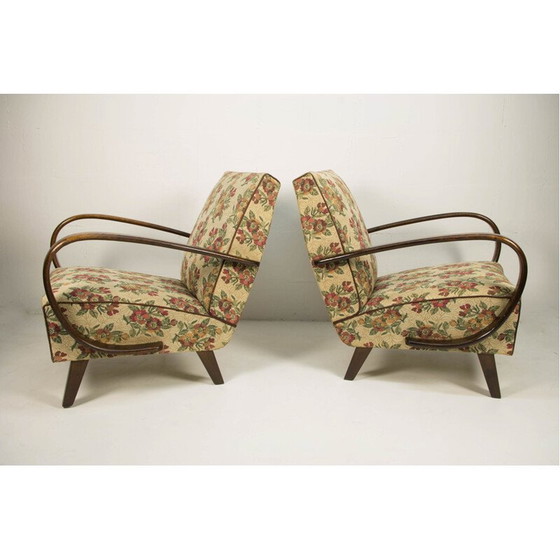 Image 1 of Paire de fauteuils vintage de Jindrich Halabala, 1940