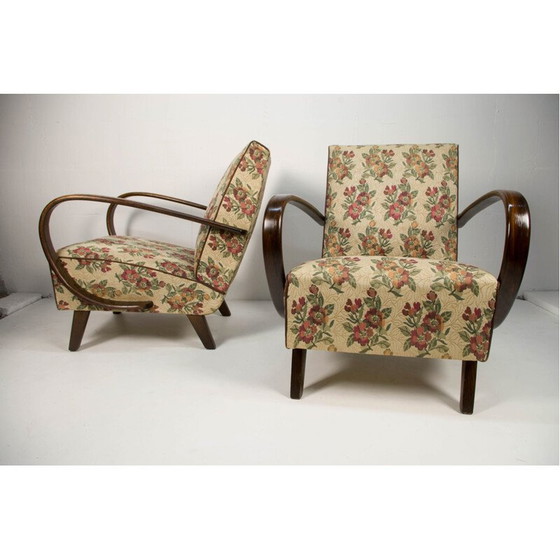 Image 1 of Paire de fauteuils vintage de Jindrich Halabala, 1940