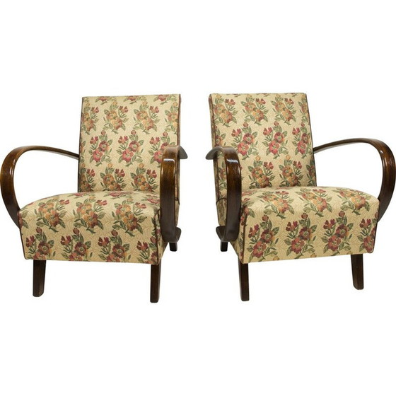 Image 1 of Paire de fauteuils vintage de Jindrich Halabala, 1940