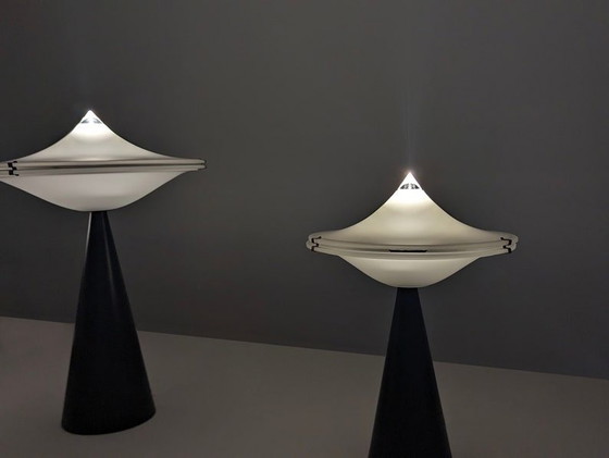 Image 1 of 3X Lampes de table par Cesaro L. pour Tre Ci/Luce, Italie 1970S