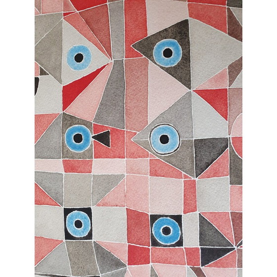 Image 1 of Aquarelle vintage sur papier n 400 de Jérémie Iordanoff, 2007