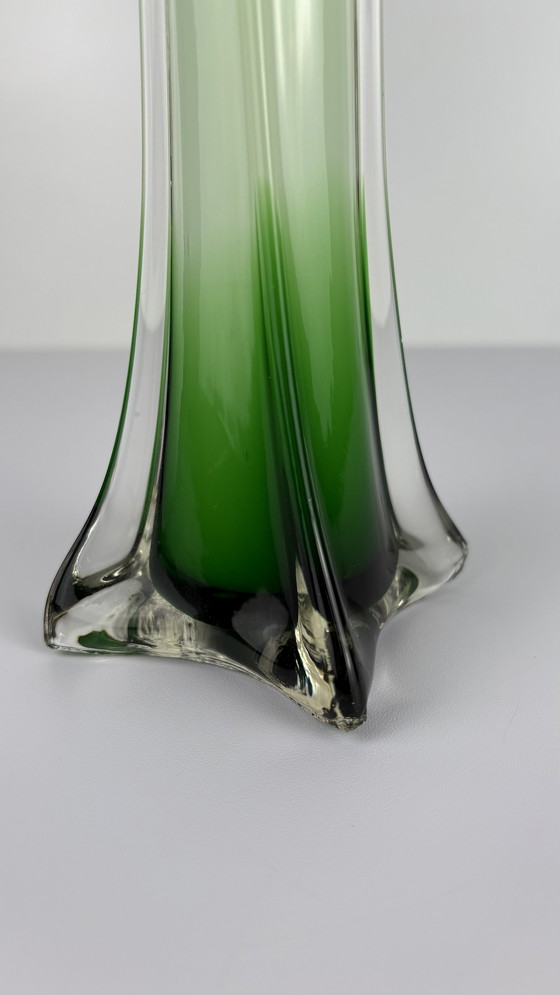 Image 1 of 3 Vases Murano Vintage Jack In The Pulpit Calla Lily