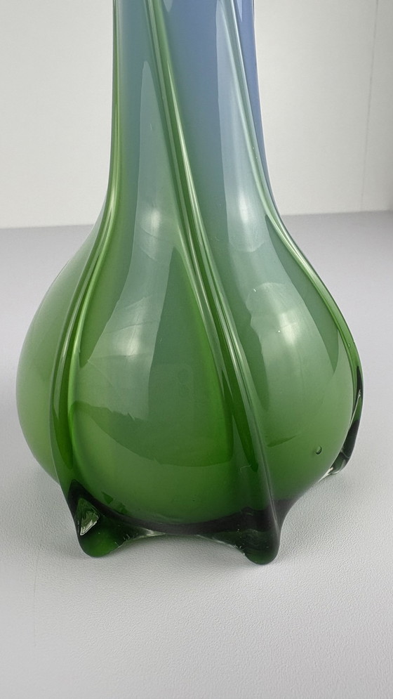 Image 1 of 3 Vases Murano Vintage Jack In The Pulpit Calla Lily