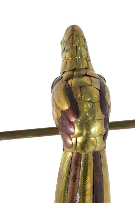 Image 1 of Brass Parrot Attr. Sergio Bustamante