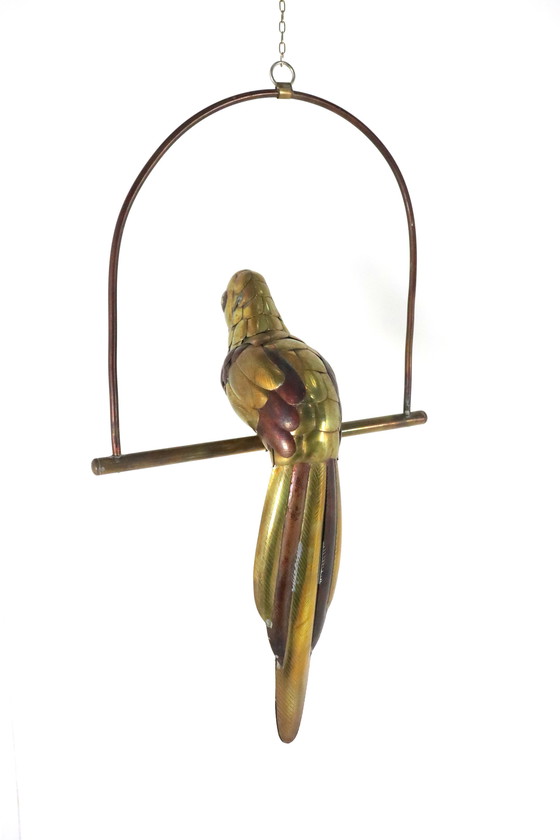 Image 1 of Brass Parrot Attr. Sergio Bustamante