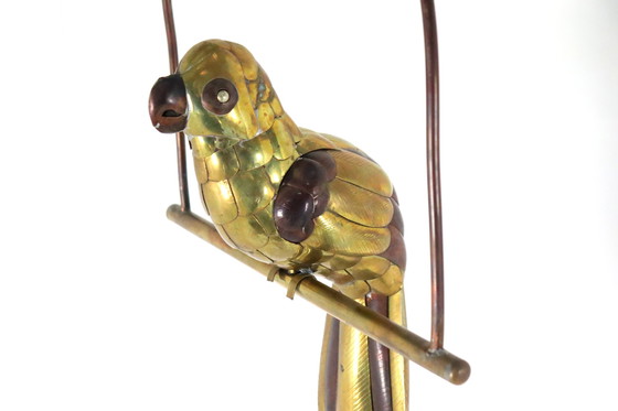 Image 1 of Brass Parrot Attr. Sergio Bustamante
