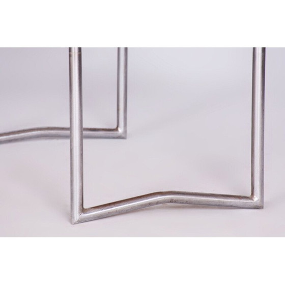 Image 1 of Table d'appoint vintage en noyer et acier par Hynek Gottwald, Tchécoslovaquie 1930