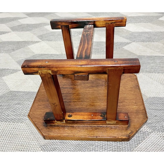 Image 1 of Table basse vintage en bois de style asiatique
