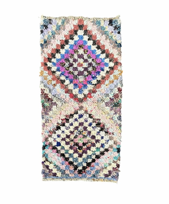 Image 1 of Tapis marocain vintage Boucherouite