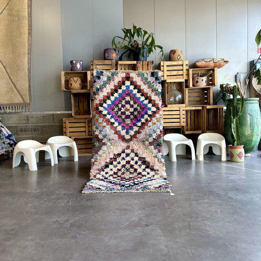 Tapis marocain vintage Boucherouite