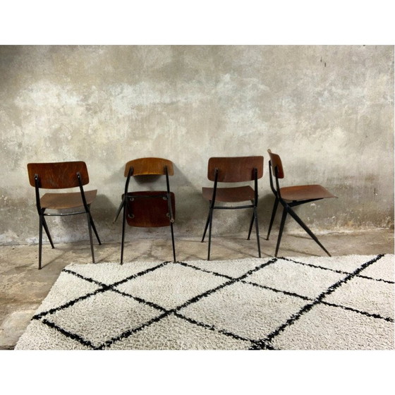 Image 1 of Ensemble de 4 chaises vintage par Ynske Kooistra pour Marko Holland, Pays-Bas 1960