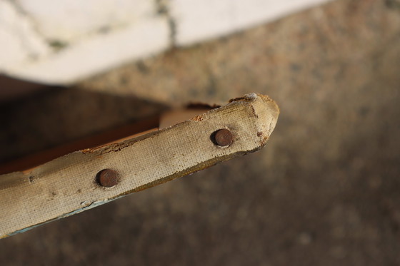 Image 1 of C.Fondanéche-60S Peinture à l'huile sur toile française-Scène d'automne-Vallée fluviale dans les bois-Sceau C.Fondanéche