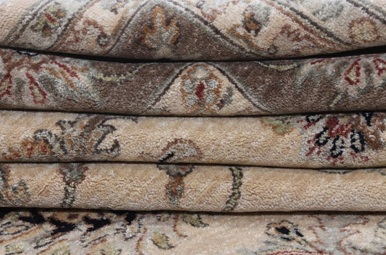 Image 1 of Tapis en laine et soie de Tabriz au design luxueux - superbes reflets de soie