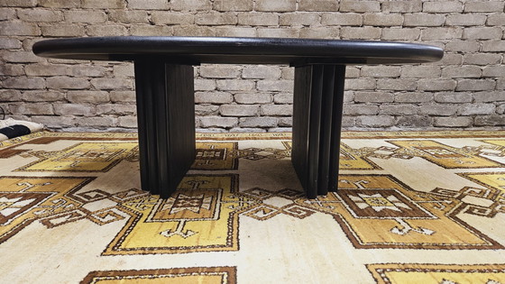 Image 1 of Table Basse Brutaliste En Pierre D'Ardoise Dans,Le Goût Paul Kingma