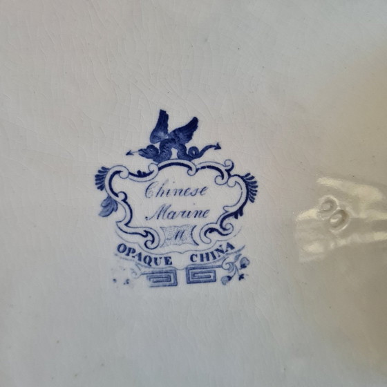 Image 1 of Ancien plat de service en porcelaine anglaise Ca. 1830