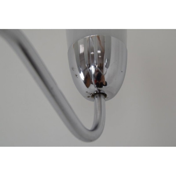 Image 1 of Lustre vintage en verre chromé de Napako, tchèque 1960