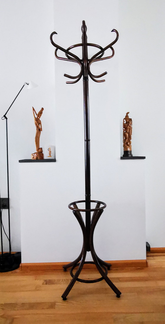 Image 1 of Porte-manteau de style Thonet. Années 1970, marron. Bois