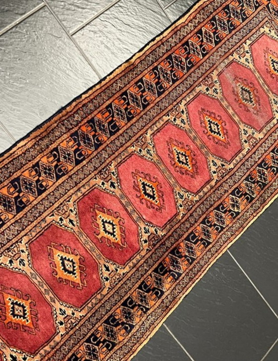 Image 1 of Tapis Boukara ancien, noué à la main, Pakistan Art Dec Unikat O