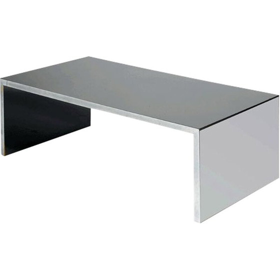 Image 1 of Table basse à miroir vintage par Nanda Vigo driade production, Italie 1970