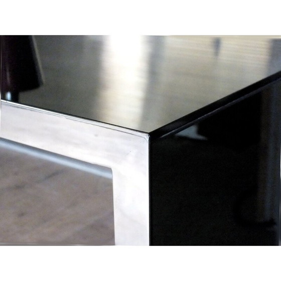 Image 1 of Table basse à miroir vintage par Nanda Vigo driade production, Italie 1970