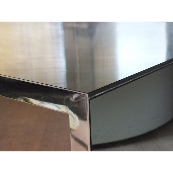 Image 1 of Table basse à miroir vintage par Nanda Vigo driade production, Italie 1970