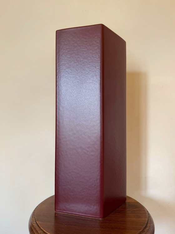 Image 1 of Vase Design Quadrilatère Faïence Charolles